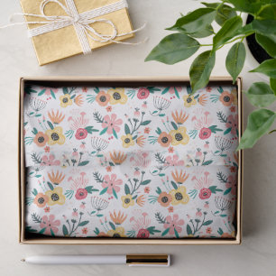 Wonderful Botanical Floral Design Tissue Paper