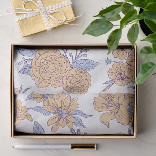 Wonderful Botanical Floral Design Tissue Paper