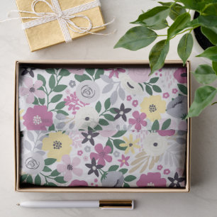 Wonderful Botanical Floral Design Tissue Paper