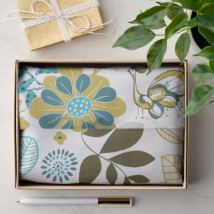 Wonderful Botanical Floral Design Tissue Paper