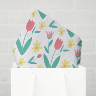 Wonderful Botanical Floral Design Tissue Paper