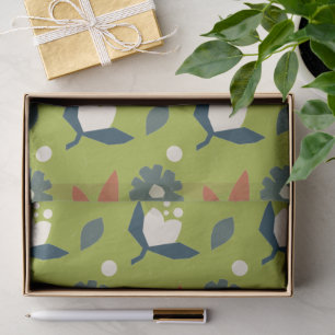 Wonderful Botanical Floral Design Tissue Paper
