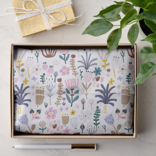 Wonderful Botanical Floral Design Tissue Paper