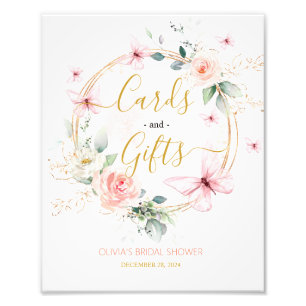 Wonderful Butterfly Cards and Gifts Table Sign