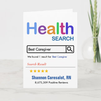 Wonderful Caregiver Thank You Card