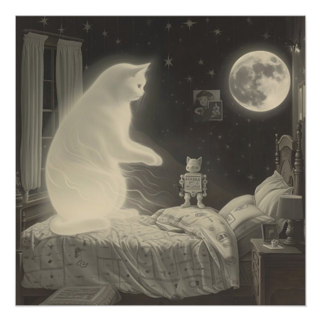 Wonderful Cat & Little Robot: The Return Photo Print (Front)