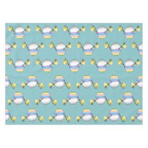Wonderful Chicks paint a Colourful Easter egg Tablecloth
