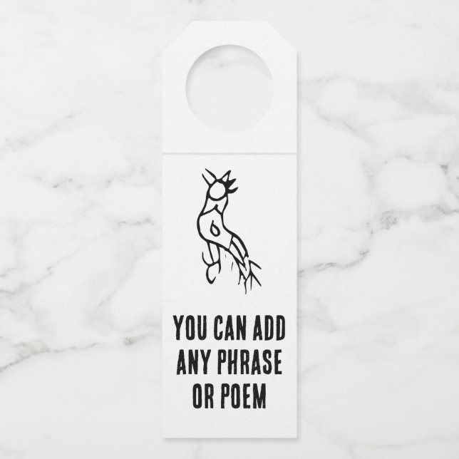 Wonderful Chinese Zodiac-Rooster#001- Bottle Tag (Front)