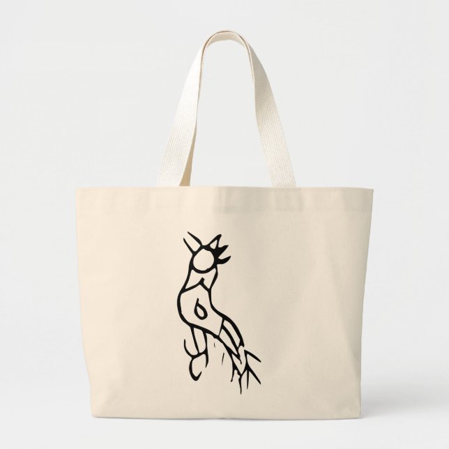 Wonderful Chinese Zodiac-Rooster#001- Large Tote Bag (Front)