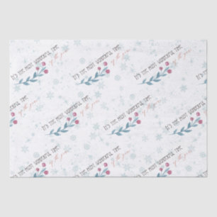 Wonderful Christmas Pastels Tissue Paper