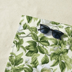 Wonderful classic floral pattern beach towel