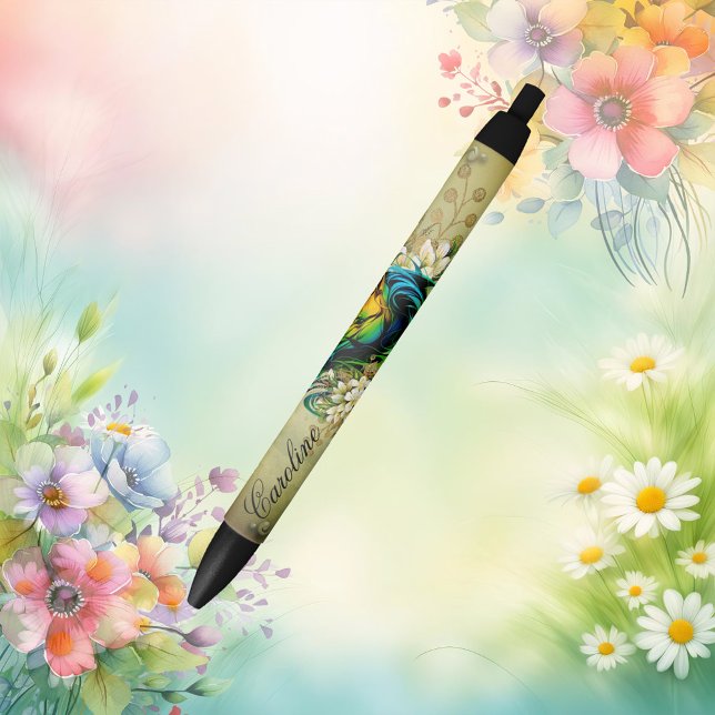 Wonderful colourful horse black ink pen (Wonderful horse)