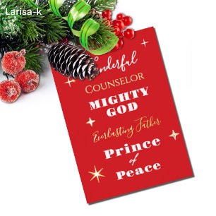 Wonderful Counselor Names of Jesus Christmas