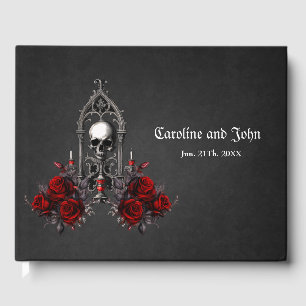 Wonderful dark gothic wedding design. guest book
