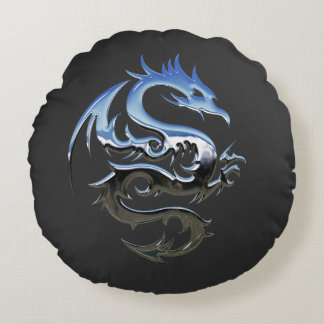 Wonderful dragon 3D. By Pete Linforth-Pixabay Round Cushion