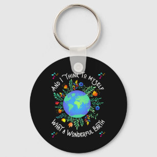 Wonderful Earth Day  Key Ring