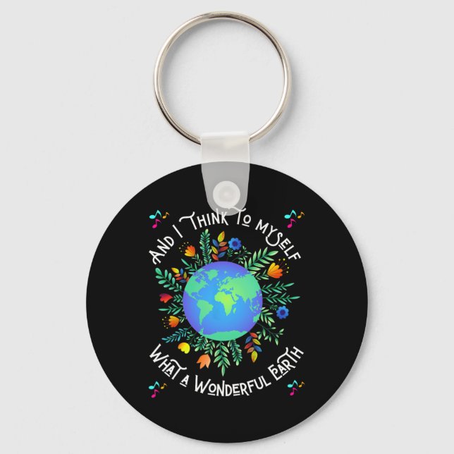 Wonderful Earth Day  Key Ring (Front)