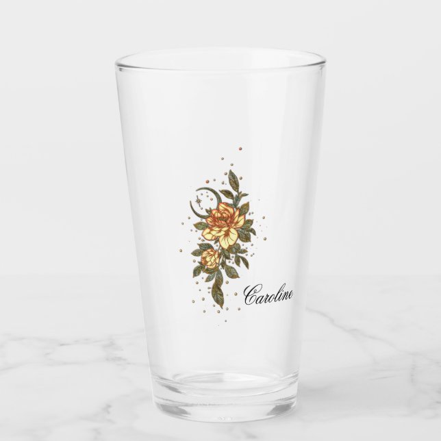 Wonderful elegant flower. glass (Front)