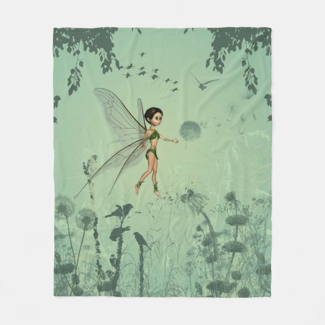 Wonderful fairy fleece blanket (Front)
