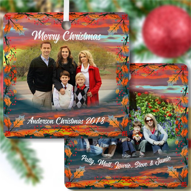 Wonderful Family Christmas Day 1490 Metal Tree Decoration (Creator Uploaded)