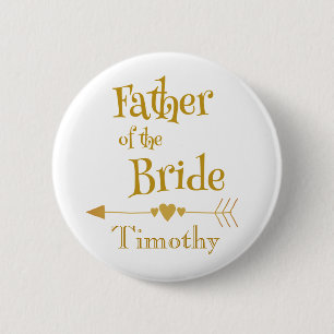 Wonderful Father of the Bride 6 Cm Round Badge