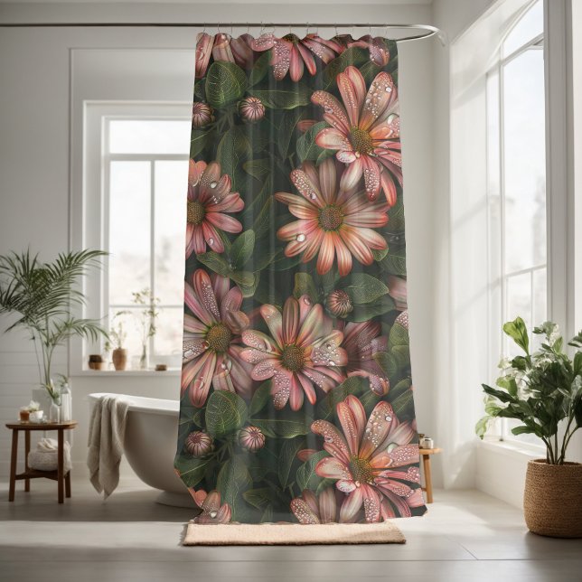 Wonderful floral decorative eye-catching  shower curtain (Creator Uploaded)