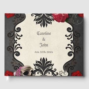 Wonderful gothic design guest book