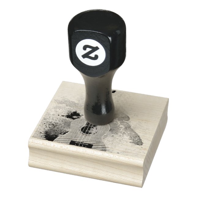 Wonderful Guitar Rubber Stamp (Stamp)