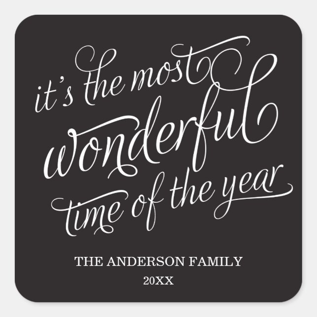 WONDERFUL | HOLIDAY STICKERS (Front)