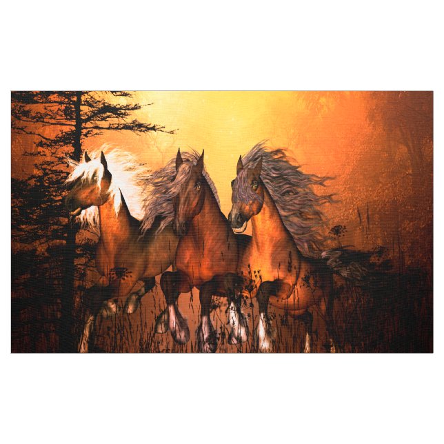 Wonderful horses fabric (Yard)