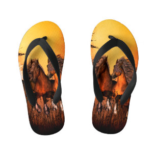 Wonderful horses kid's jandals