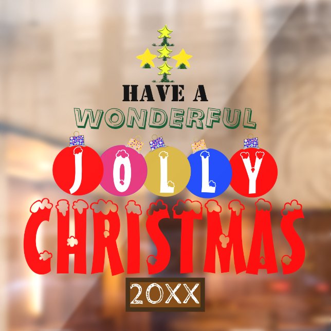 Wonderful Jolly Christmas Ornaments Tree     (Sheet 2)