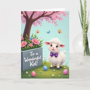 Wonderful Kid Springtime Lamb Card
