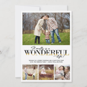 Wonderful Life 4 PH Christmas Photo Card