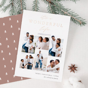 Wonderful Life   6 Photo Collage Christmas