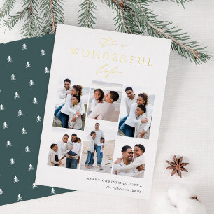 Wonderful Life   6 Photo Collage Christmas