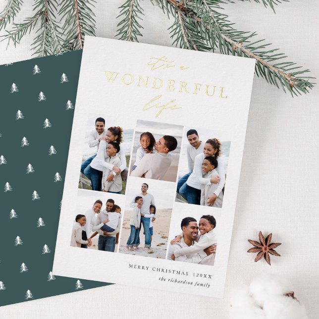 Wonderful Life | 6 Photo Collage Christmas (Creator Uploaded)