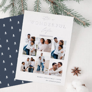 Wonderful Life 6 Photo Collage Christmas