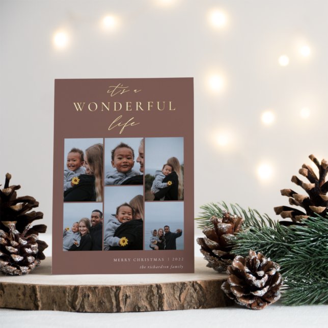 Wonderful Life | 6 Photo Collage Christmas (Creator Uploaded)