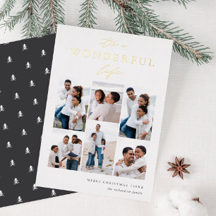 Wonderful Life   6 Photo Collage Christmas