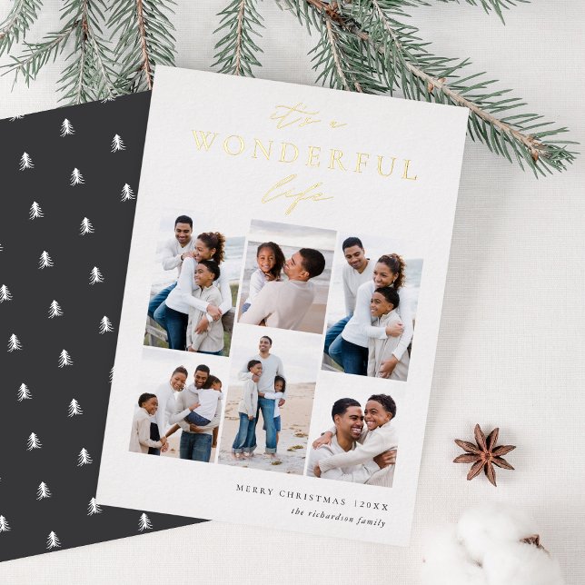 Wonderful Life | 6 Photo Collage Christmas (Creator Uploaded)