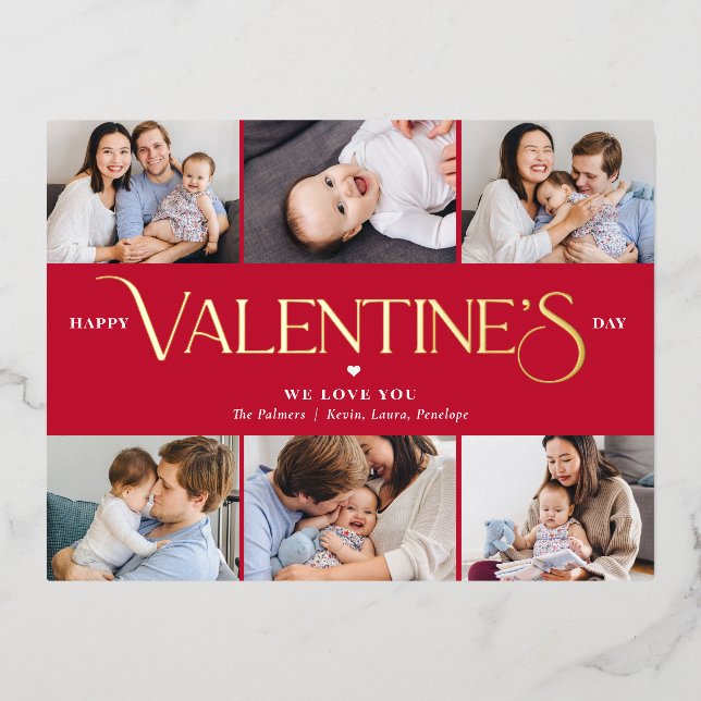 Wonderful Life Foil Valentine's Day Postcard (Front)