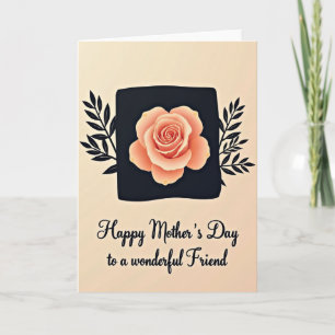 Wonderful Mothers Day Rose Card
