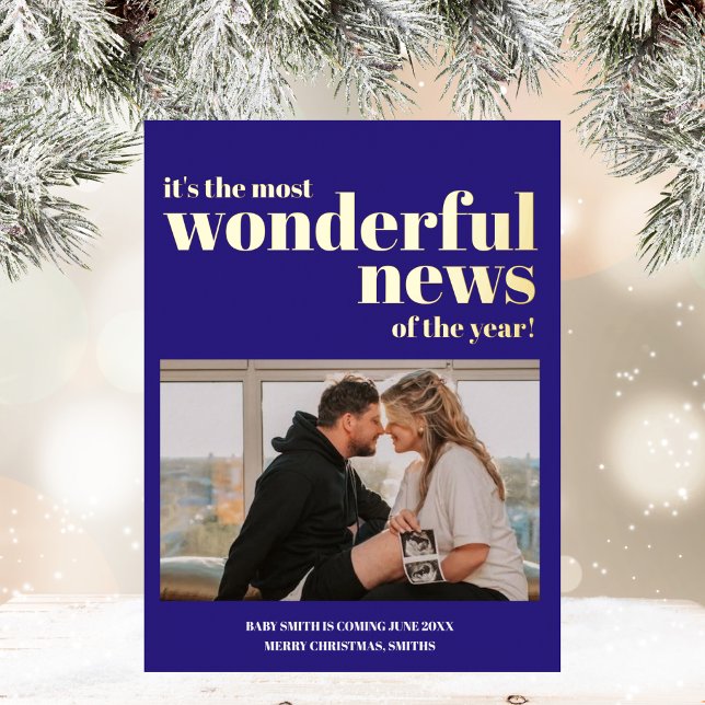 Wonderful News Pregnancy Announcement Christmas (Creator Uploaded)