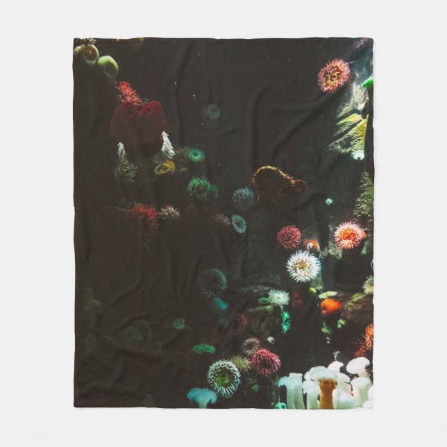 Wonderful Ocean Waves Fleece Blanket (Front)
