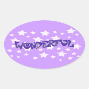 Wonderful Oval Sticker