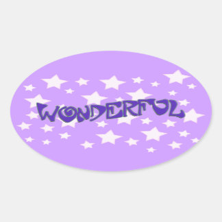 Wonderful Oval Sticker