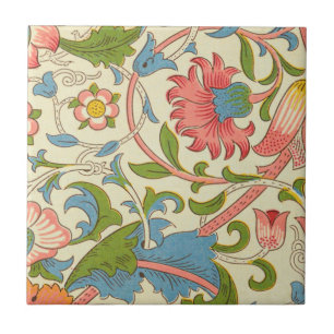 Wonderful pastel retro William Morris floral  Tile