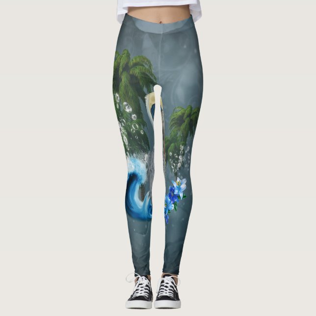 Wonderful pelican  leggings (Front)