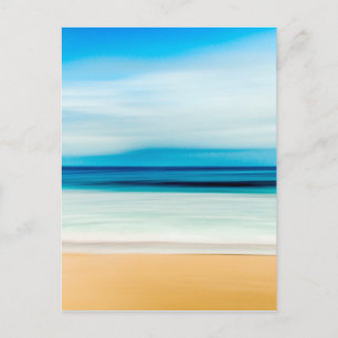Wonderful Relaxing Sandy Beach Blue Sky Horizon Postcard